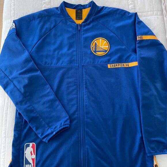 Adidas NBA Golden State Warriors Warm-up Jacket, Men’s size L - Picture 2 of 11